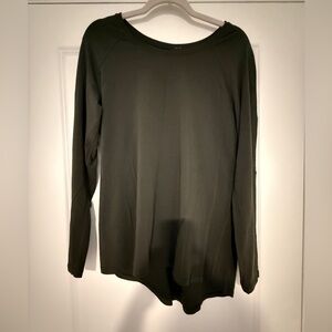 Lululemon Back in Action Long Sleeve Top - Olive Green